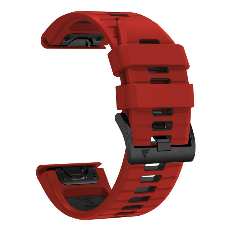 Tech-Protect Iconband Pro THP6050 λουράκι ρολογιού για Garmin Fenix 5X / 5X Plus / 6X / 6X Pro / 7X / 8 / 8 Pro / 9 / 9 Pro (47 mm), κόκκινο / μαύρο
