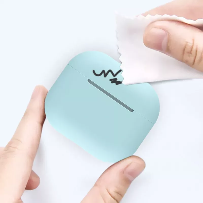 Θήκη σιλικόνης Hurtel για AirPods 2 / AirPods 1, λευκή