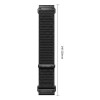 Tech-Protect NylonLoop THP6104 λουράκι ρολογιού για Garmin Fenix 5X / 5X Plus / 6X / 6X Pro / 7X / 8 / 8 Pro / 9 / 9 Pro (51 mm), μαύρο