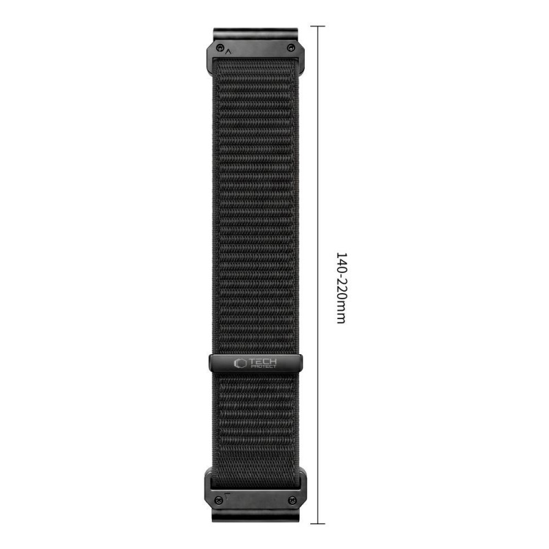 Tech-Protect NylonLoop THP6104 λουράκι ρολογιού για Garmin Fenix 5X / 5X Plus / 6X / 6X Pro / 7X / 8 / 8 Pro / 9 / 9 Pro (51 mm), μαύρο