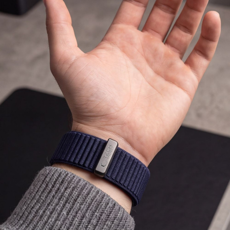 Tech-Protect NylonLoop THP6105 λουράκι ρολογιού για Garmin Fenix 5X / 5X Plus / 6X / 6X Pro / 7X / 8 / 8 Pro / 9 / 9 Pro (51 mm), μπλε ναυτικό