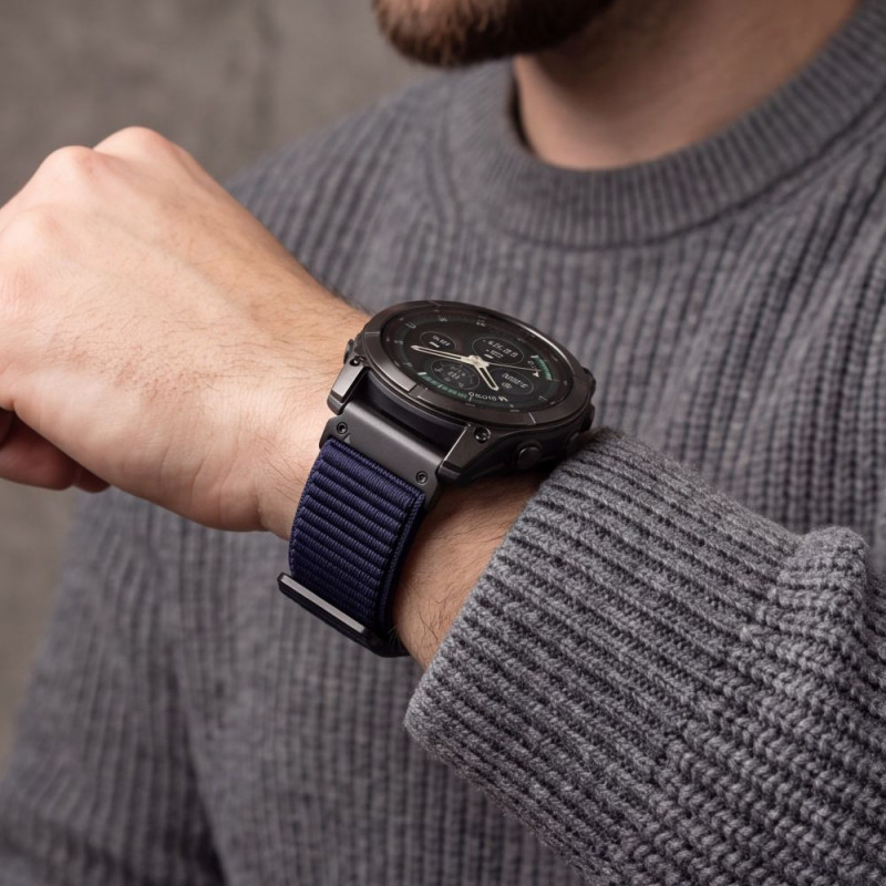 Tech-Protect NylonLoop THP6105 λουράκι ρολογιού για Garmin Fenix 5X / 5X Plus / 6X / 6X Pro / 7X / 8 / 8 Pro / 9 / 9 Pro (51 mm), μπλε ναυτικό