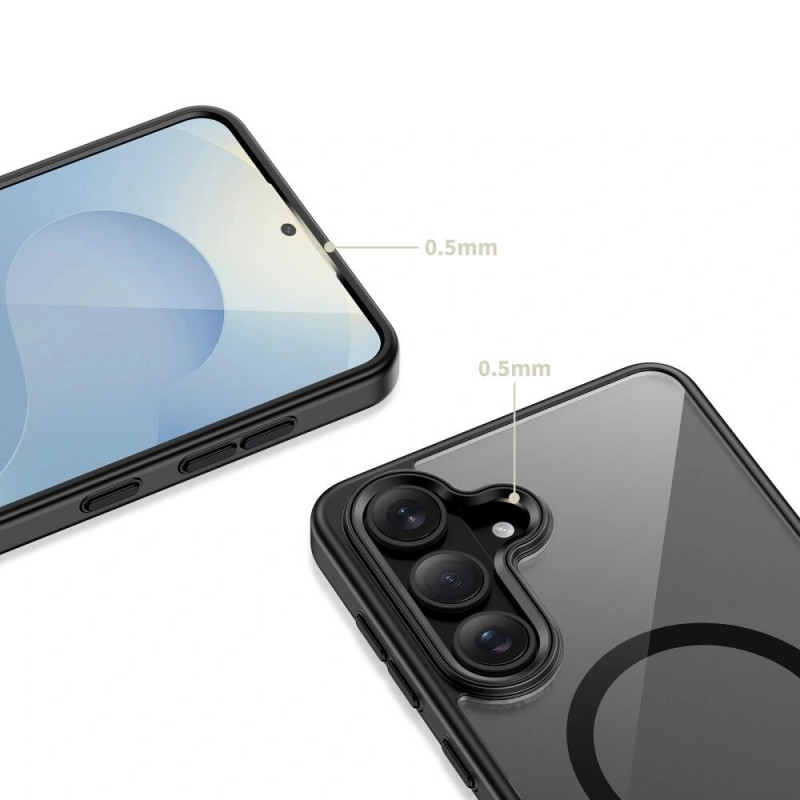 Θήκη Tech-Protect Magmat MagSafe για Samsung Galaxy S26+, Μαύρο/Διάφανο