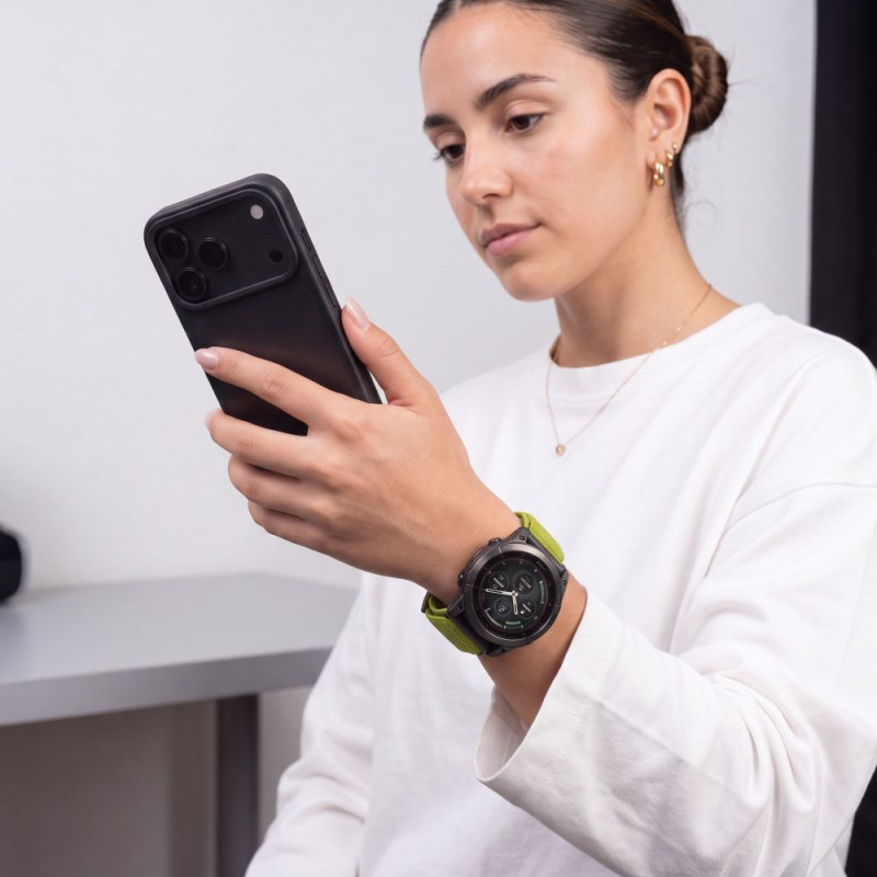 Tech-Protect NylonLoop THP6106 λουράκι ρολογιού για Garmin Fenix 5X / 5X Plus / 6X / 6X Pro / 7X / 8 / 8 Pro / 9 / 9 Pro (51 mm), electric lime