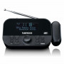 Lenco CR-615BK Ραδιόφωνο-ξυπνητήρι με προβολή, DAB+/FM, μαύρο