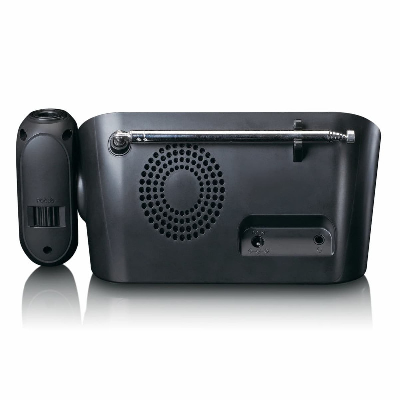 Lenco CR-615BK Ραδιόφωνο-ξυπνητήρι με προβολή, DAB+/FM, μαύρο