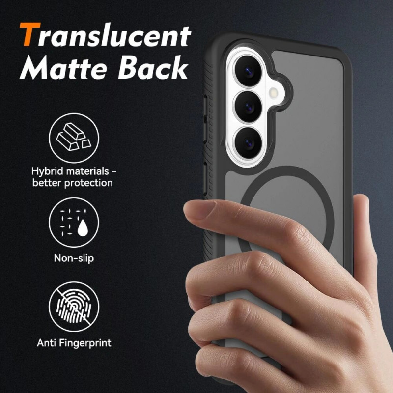 Θήκη Tech-Protect Defense MagSafe για Samsung Galaxy S26, μαύρη ματ