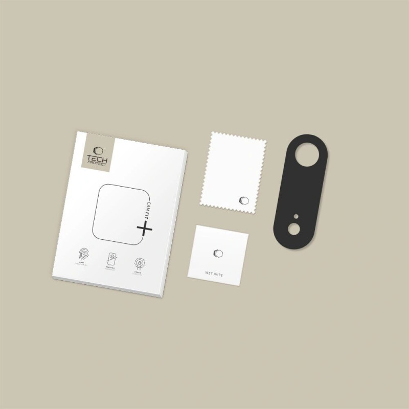 Tech-Protect Camalloy Fit+ Κάλυμμα Μονάδας Κάμερας για Apple iPhone Air, Μαύρο
