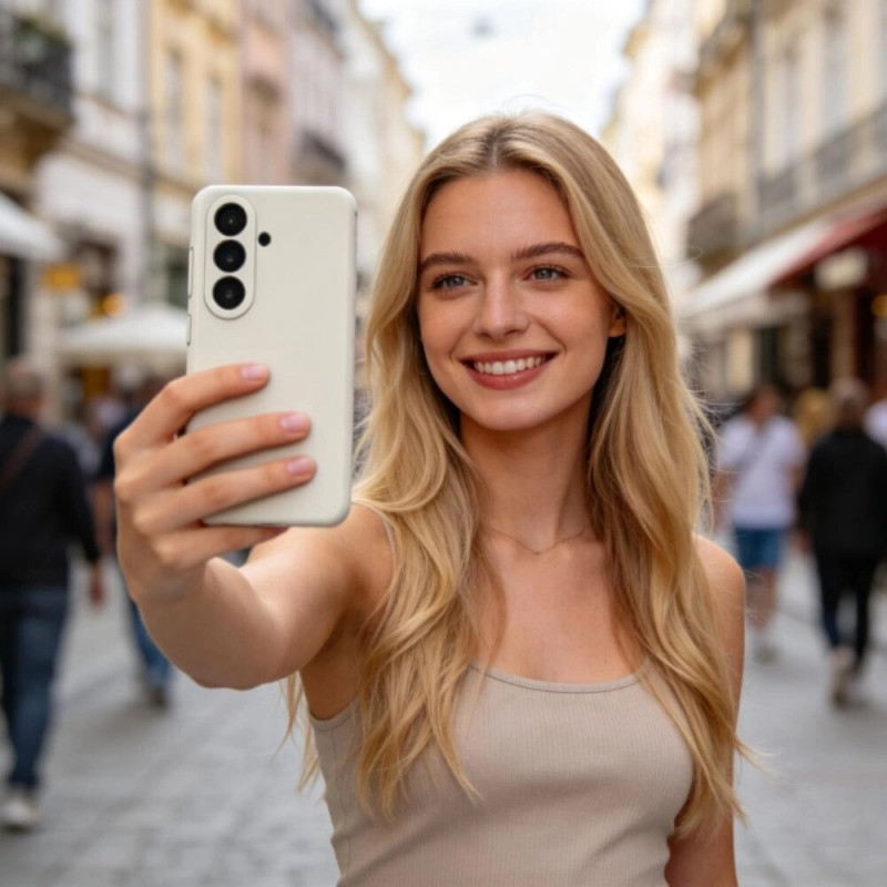 Θήκη Tech-Protect Silicone MagSafe για Samsung Galaxy S26+, Cosmic Latte