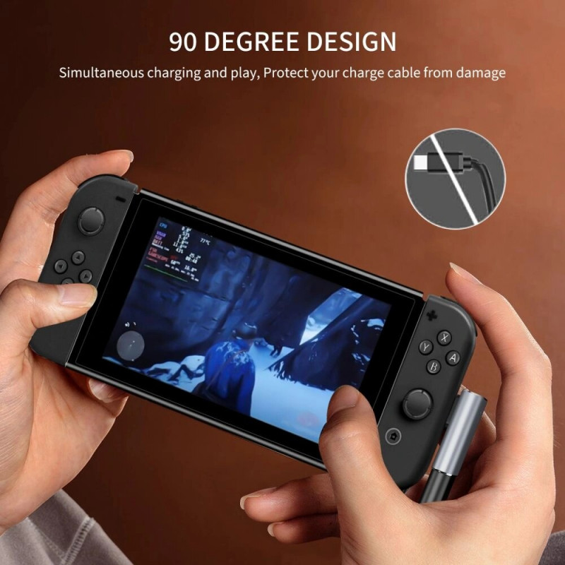 Tech-Protect UltraBoost AA03 Γωνιακός προσαρμογέας USB-C, γκρι