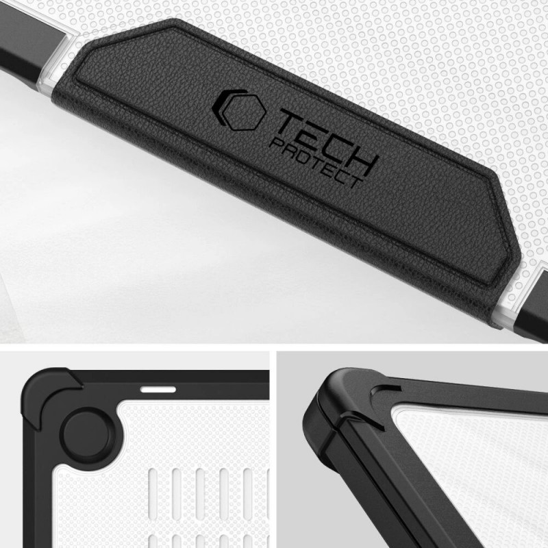 Θήκη Tech-Protect SmartShell Pro για Apple MacBook Air 13" (M2/M3/M4/M5) 2023-2025, μαύρη/διαφανής