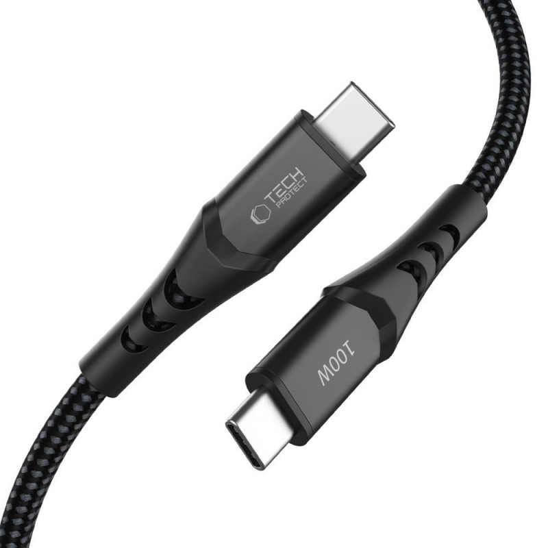 Καλώδιο Tech-Protect UB11T Ultraboost USB-C / USB-C, PD 100W, 200 cm, Μαύρο
