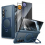 Θήκη Supcase UB Aero MagSafe για Samsung Galaxy Z Fold 8 Ultra με θωρακισμένο γυαλί και γυαλί απορρήτου, Aramid Blue