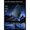 Θήκη Supcase UB Aero MagSafe για Samsung Galaxy Z Fold 8 Ultra με θωρακισμένο γυαλί και γυαλί απορρήτου, Aramid Blue