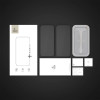 Tech-Protect Quick Set+ Προστατευτικό Οθόνης από Σκληρυμένο Γυαλί για Apple iPhone 16 Pro, Μαύρο (2 τεμ.)