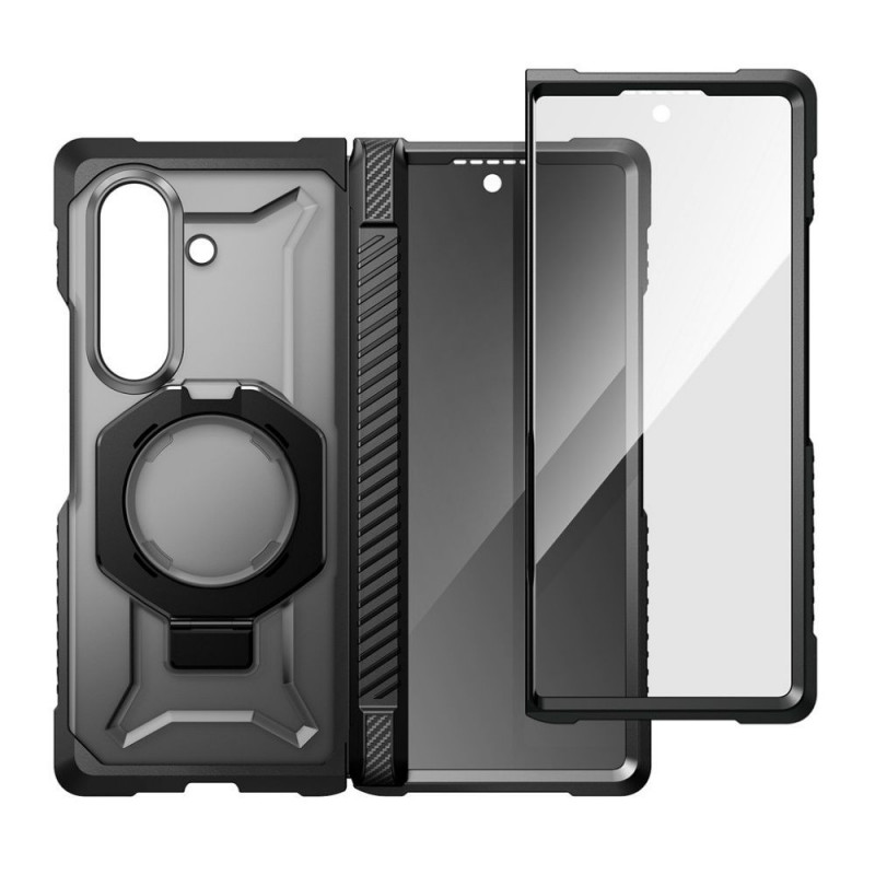 Θήκη Supcase UB Grip Mag MagSafe για Samsung Galaxy Z Fold 8 με tempered glass και privacy glass, μαύρη