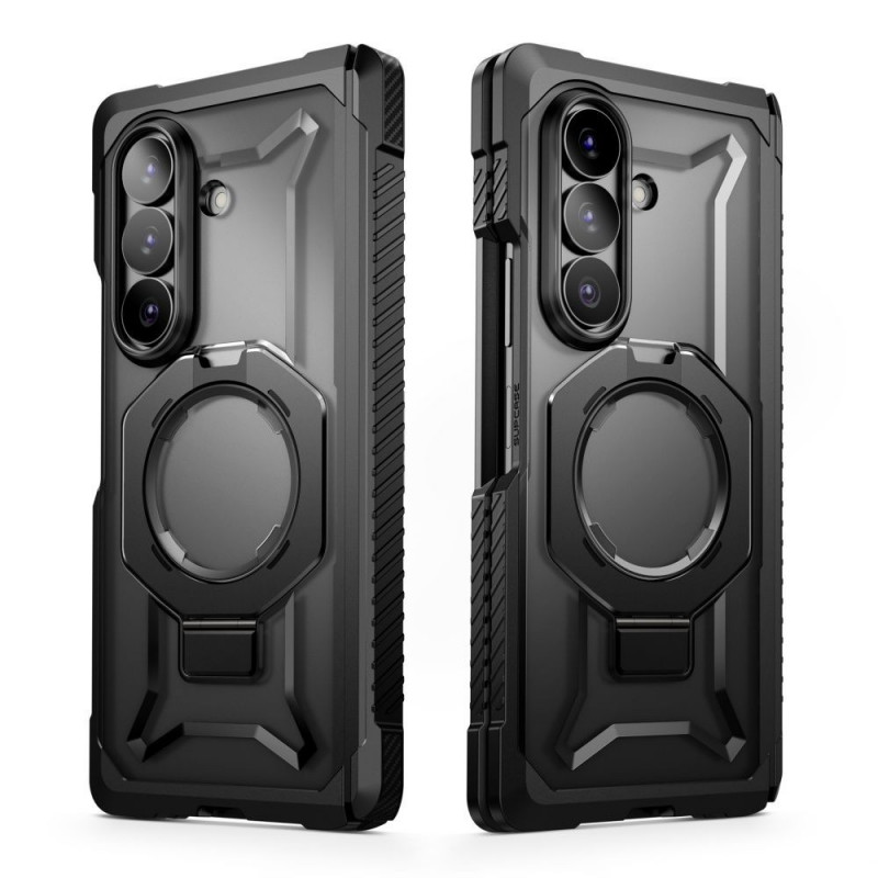 Θήκη Supcase UB Grip Mag MagSafe για Samsung Galaxy Z Fold 8 με tempered glass και privacy glass, μαύρη