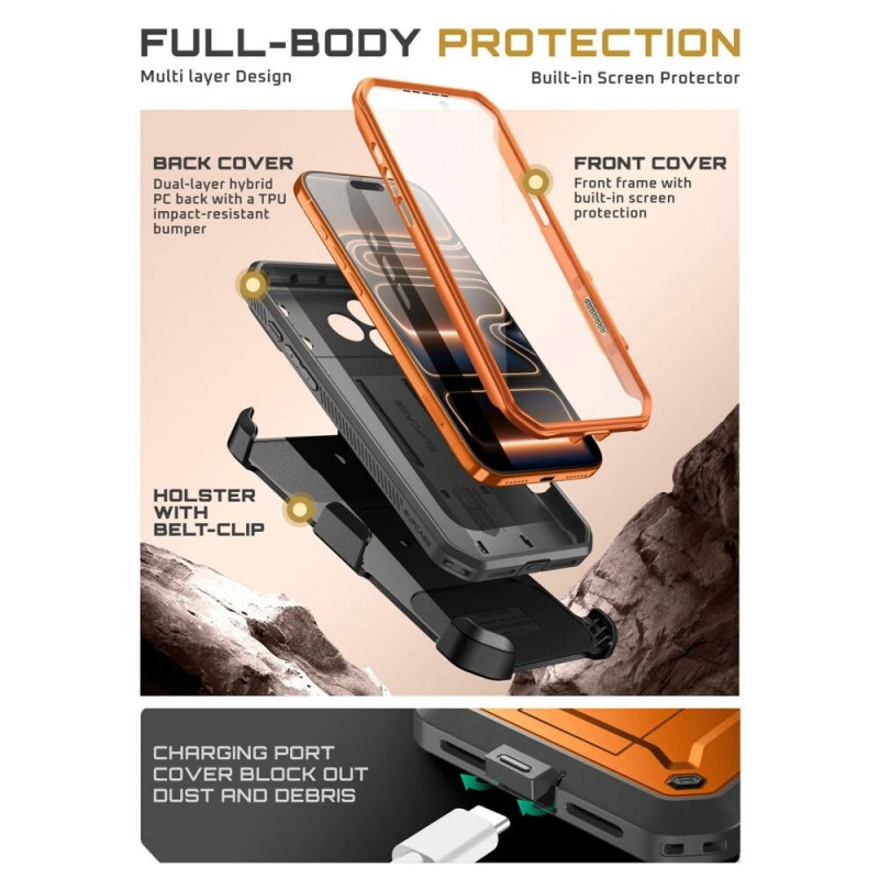 Θήκη Supcase Unicorn Beetle Pro για Apple iPhone 17 Pro Max, Κοραλί