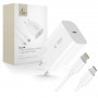 Tech-Protect NC20W Φορτιστής Τοίχου USB-C 1 θύρας PD 20W με Καλώδιο Lightning, Λευκό, 100 cm