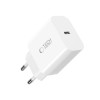 Tech-Protect NC20W Φορτιστής Τοίχου USB-C 1 θύρας PD 20W με Καλώδιο Lightning, Λευκό, 100 cm