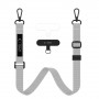 Tech-Protect C6S Rope Crossbody Σετ κορδονιού τηλεφώνου Crayon Grey