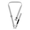 Tech-Protect C6S Rope Crossbody Σετ κορδονιού τηλεφώνου Crayon Grey
