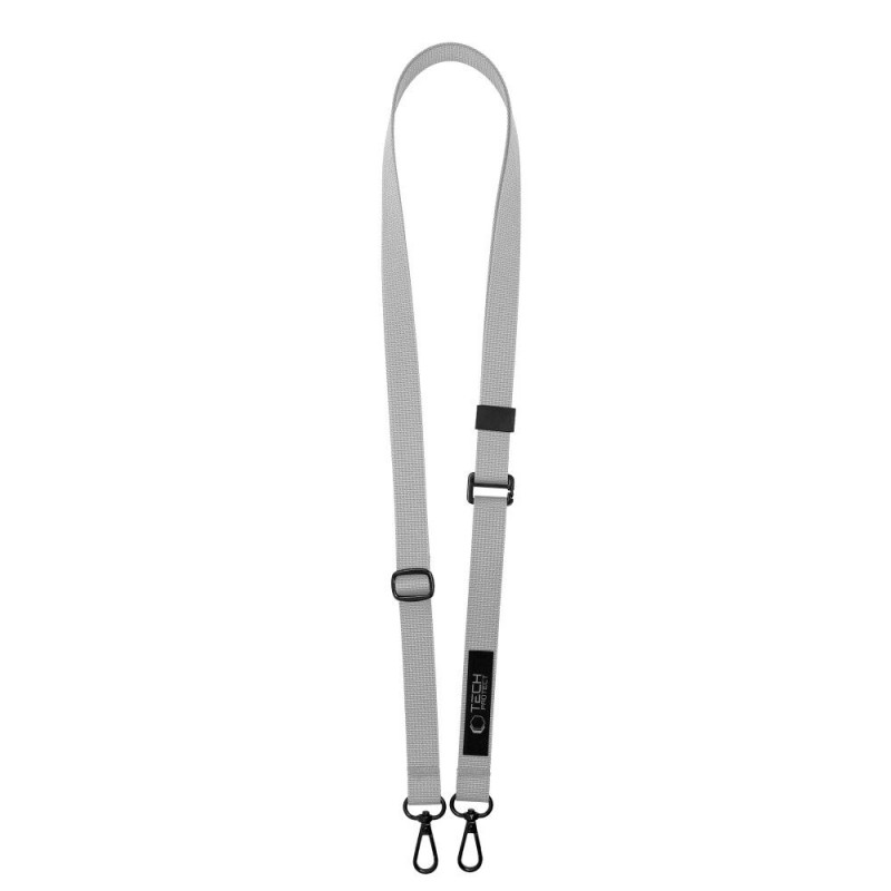 Tech-Protect C6S Rope Crossbody Σετ κορδονιού τηλεφώνου Crayon Grey