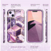 Θήκη Supcase Cosmo για Apple iPhone 14 Plus / 15 Plus, μωβ μαρμάρου