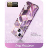 Θήκη Supcase Cosmo για Apple iPhone 14 Plus / 15 Plus, μωβ μαρμάρου