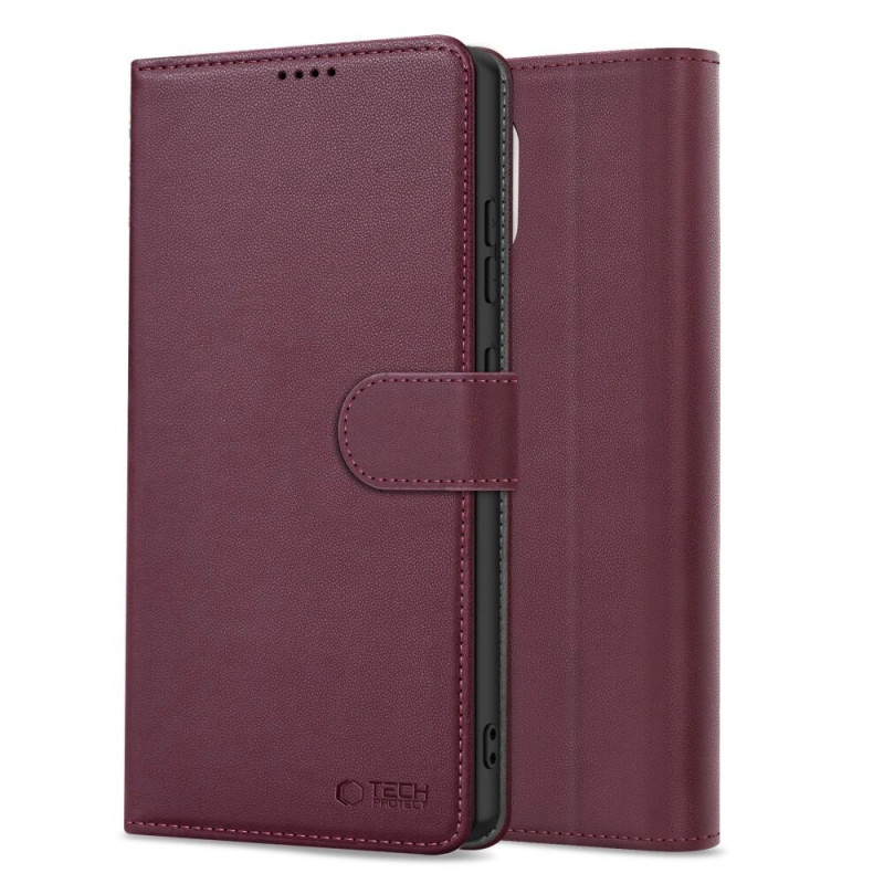 Θήκη πορτοφόλι Tech-Protect για Samsung Galaxy A36 / A56 / A37 5G, Burgundy