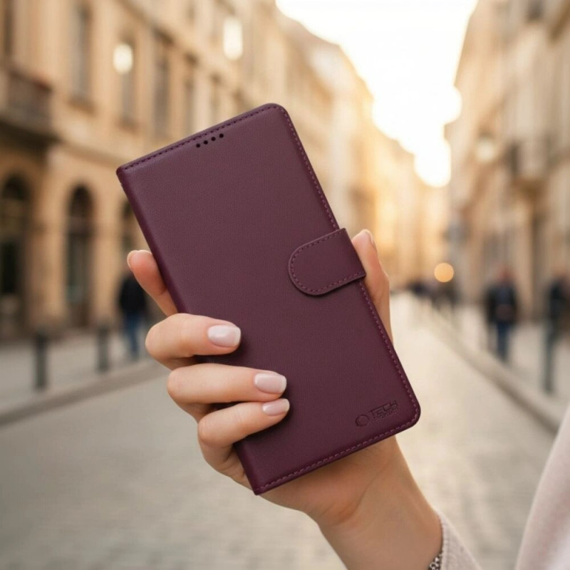 Θήκη πορτοφόλι Tech-Protect για Samsung Galaxy A36 / A56 / A37 5G, Burgundy