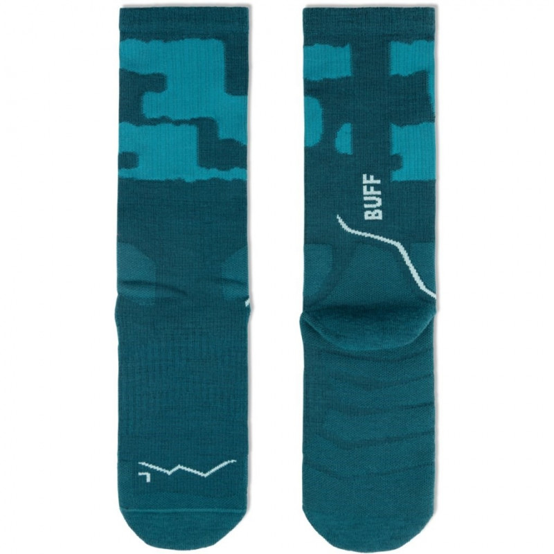 Buff Merino MW Crew Κάλτσες MWC2, Teal, L