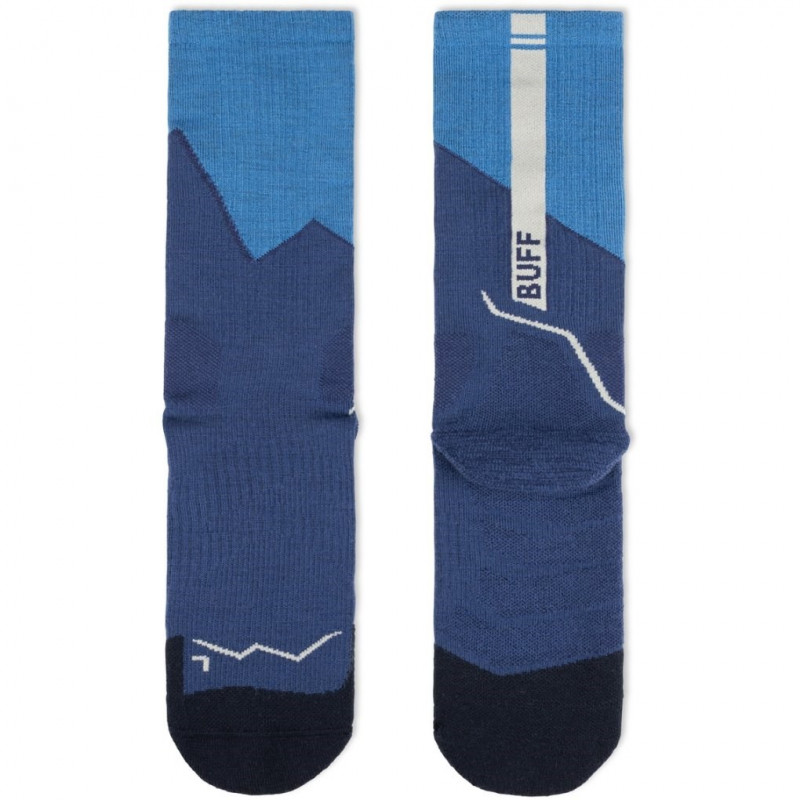 Buff Merino MW Crew Κάλτσες MWC1, Μπλε, L