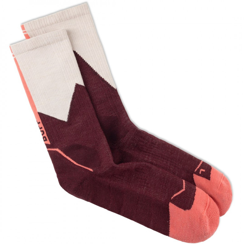 Buff Merino MW Crew Κάλτσες MWC1, Wine, L