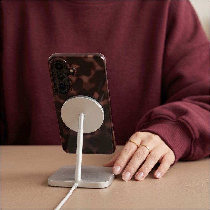 Θήκη Tech-Protect Lamano MagSafe για Samsung Galaxy A27 5G, καφέ και μαύρη