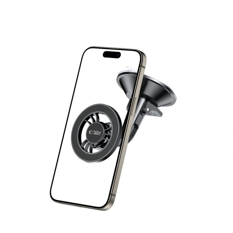 Tech-Protect N56 Μαγνητική Βάση Αυτοκινήτου MagSafe για Ταμπλό Short THP3904, Μαύρη
