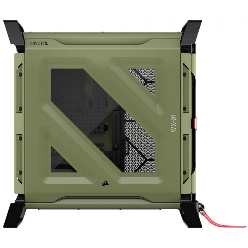 Κουτί Υπολογιστή Mid-Tower Corsair WARTHOG Performance CC-9011350-WW, E-ATX, Πλαϊνό Πάνελ από Σκληρυμένο Γυαλί, Πράσινο