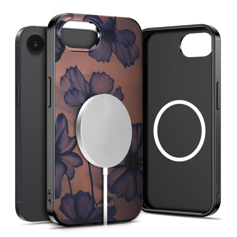 Θήκη Tech-Protect Lamano MagSafe για Apple iPhone 16e / 17e, καφέ και μωβ (Velvet Night)