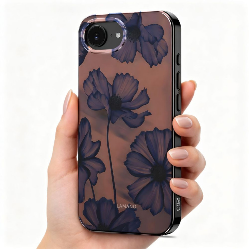 Θήκη Tech-Protect Lamano MagSafe για Apple iPhone 16e / 17e, καφέ και μωβ (Velvet Night)