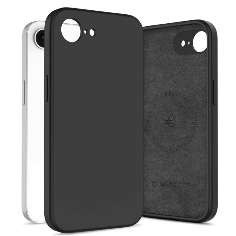 Θήκη Tech-Protect Silicone MagSafe για Apple iPhone 16e / 17e, Μαύρη