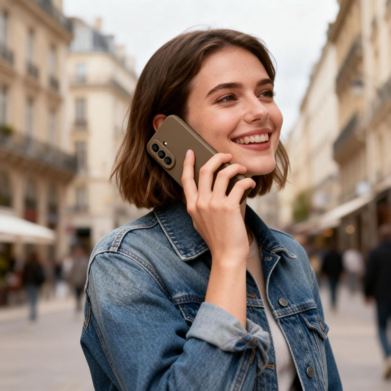 Θήκη σιλικόνης Tech-Protect Icon για Samsung Galaxy A27 5G, καφέ