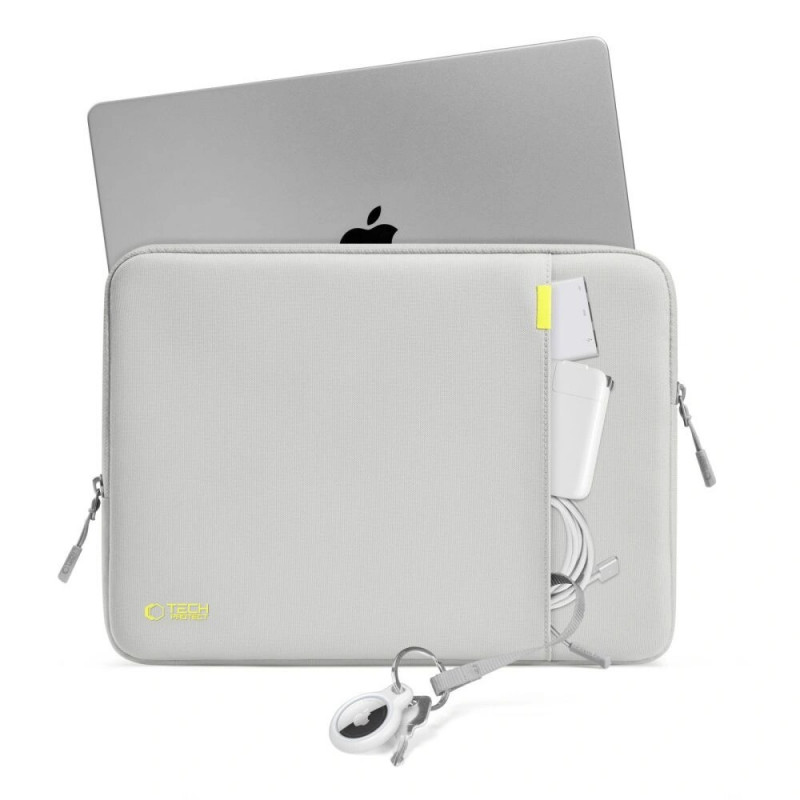 Θήκη Laptop Tech-Protect Defender 15-16", Γκρι Κιμωλίας