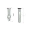 Tech-Protect Σιλικόνης Λουράκι για Apple Watch 8 / 9 / 10 / 11 / 12 / SE / Ultra 44/45/46/49 mm, Lunar Grey