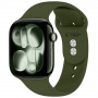 Tech-Protect Λουράκι σιλικόνης για Apple Watch 8 / 9 / 10 / 11 / 12 / SE / Ultra 44/45/46/49 mm, λαδί