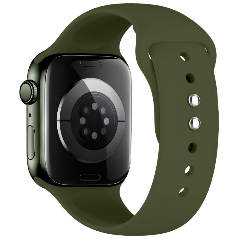 Tech-Protect Λουράκι σιλικόνης για Apple Watch 8 / 9 / 10 / 11 / 12 / SE / Ultra 44/45/46/49 mm, λαδί