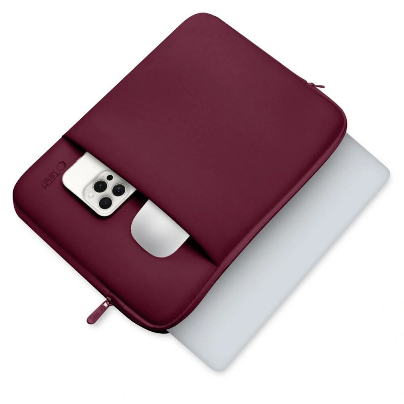 Θήκη Laptop Neoprene Tech-Protect 13" Burgundy
