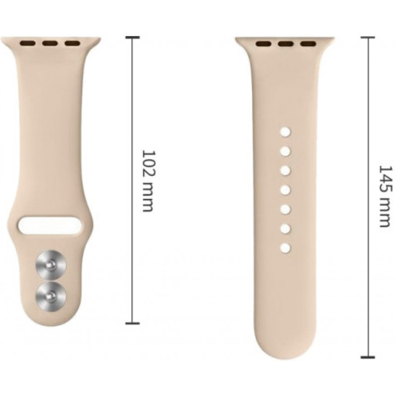 Tech-Protect Λουράκι σιλικόνης για Apple Watch 8 / 9 / 10 / 11 / 12 / SE / Ultra 44/45/46/49 mm, καρυδί