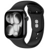 Tech-Protect Σιλικόνης Λουράκι για Apple Watch 8 / 9 / 10 / 11 / 12 / SE / Ultra 44/45/46/49 mm, Μαύρο