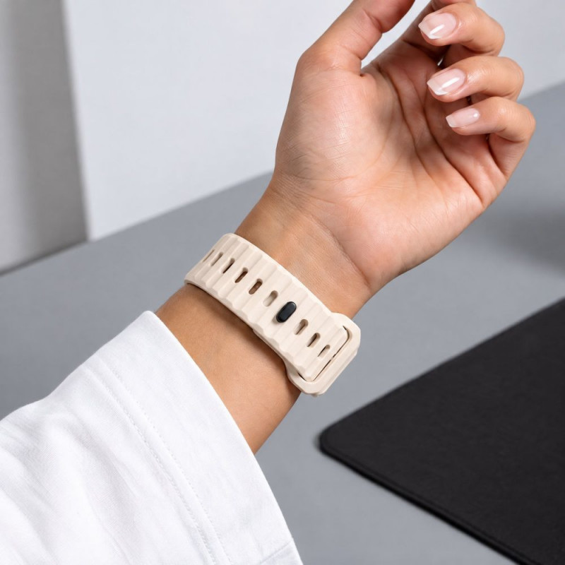 Tech-Protect Silicone Line Apple Watch 8 / 9 / 10 / 11 / 12 / SE / Ultra 44/45/46/49 mm Λουράκι, Stone