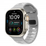 Tech-Protect Silicone Line Apple Watch 8 / 9 / 10 / 11 / 12 / SE / Ultra 44/45/46/49 mm Λουράκι, Lunar Grey